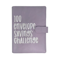 100 Envelope Challenge Binder Budget Planner Savings Challenge Book Purple