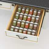 4-Tier Kitchen Spice Drawer Organizer Seasoning Jars Rack Tray Drawers Insert