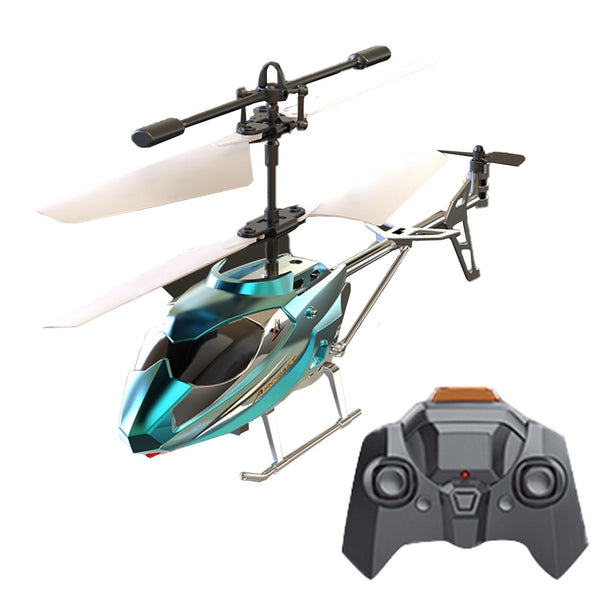 3.5 Channel Kids RC Helicopter USB Charging Kids Remote Control Flying Toy Blue