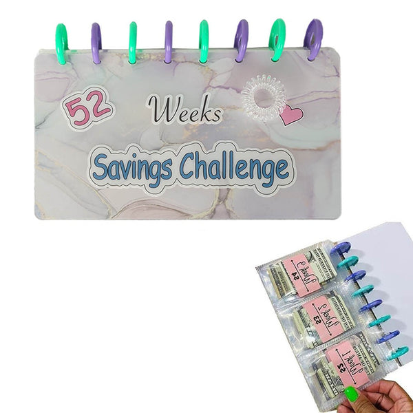 52 Week Savings Challenge Binder Budget Planner Savings Challenge Book