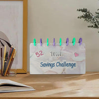 52 Week Savings Challenge Binder Budget Planner Savings Challenge Book