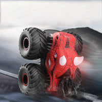 Dinosaur Toy Car RC Stunt Car 360 Degree Rolling Twister with Light Red