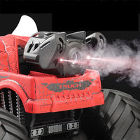 Dinosaur Toy Car RC Stunt Car 360 Degree Rolling Twister with Light Red