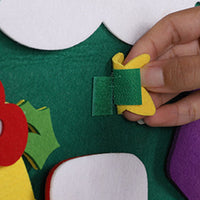 DIY Felt Christmas Tree Set with Detachable Ornaments Xmas Decorations Kids Xmas Gifts