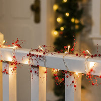 Christmas Fairy LED Light Berry String Light Indoor Garland  Decorations