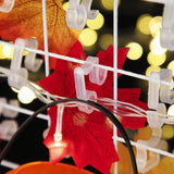 100 Pcs Christmas Light Hooks Light Clips Christmas Party Outside String Light Decoration Style 1