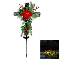 Christmas Tree Solar Light Ground Light Patio Walkway Lamp Outdoor Garden Decor