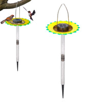 Solar Light Bird Feeder Hanging Wild Bird Feeder Garden Yard Ground Lamp Outdoor Decor