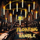 12Pcs LED Floating Candle Lights with Magic Wand Remote Flameless Taper Floating Candles Xmas Party Decor