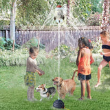 Water Rocket Launcher Sprinkler Water Play Toy Outdoor Pool Lawn Garden Fun Kids Toy White