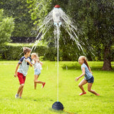 Water Rocket Launcher Sprinkler Water Play Toy Outdoor Pool Lawn Garden Fun Kids Toy White