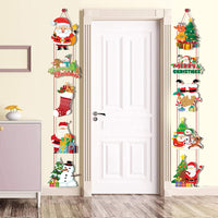 Pair of Christmas Porch Hanging Sign Xmas Door Banner Wall Christmas Hanging Party Decoration Style 1