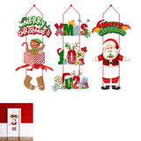 Christmas Door Hanging Sign Porch Sign New Year Party Christmas Decoration