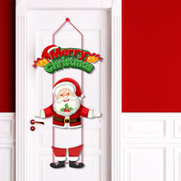 Christmas Door Hanging Sign Porch Sign New Year Party Christmas Decoration