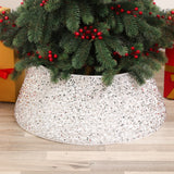 Christmas Tree Collar Glitter Xmas Tree Ring Round Sparkle Christmas Tree Base Tree Skirt Sliver