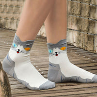 Four Pairs of Cotton Cat Socks