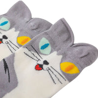 Four Pairs of Cotton Cat Socks