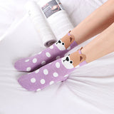 5 Pairs of Cotton Socks for Dog Enthusiasts