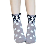 5 Pairs of Cotton Socks for Dog Enthusiasts