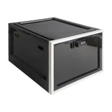 Lockable Storage Box Food Medicine Locking Box Tablet Phone Locked Box Black