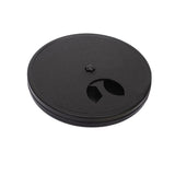 Non-Slip Pet Dog Scratch Board Rotating Round Dog Nail Scratch Pad with 6 Snack Compartments Black