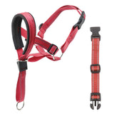 Adjustable Dog Head Collar Training Collar for Long-Snout Dogs Red