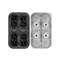 3D French Bulldog Ice Cube Mold 4 Hole Ice Cube Tray Kitchen Tool