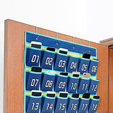 36 Pockets Numbered Pocket Chart Classroom Sundries Closet Hanging Organizer