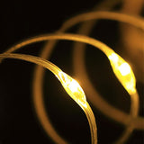 2-in-1 Camping String Light Rechargeable 10M Fairy String Lights Outdoor Camping Light Yellow