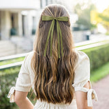 6Pcs Bow Hair Clips Ribbon Accessories Barrette Hair Bow for Women Girls Style D