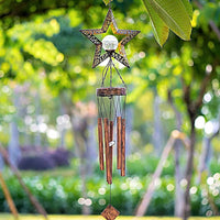 Solar Wind Chimes Light Hanging Decorative LED Light Garden Outdoor Decor Style 3