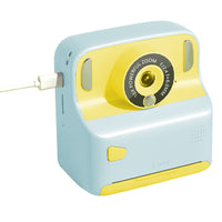 Kids Instant Print Camera with Memory Card and 5 Rolls of Print Paper Blue