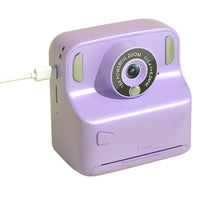 Kids Instant Print Camera with Memory Card and 5 Rolls of Print Paper Purple