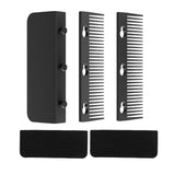 Set of Detachable Flat Iron Comb Attachment Clip-on Hair Straightening Comb Hair Styling Tool Black