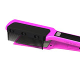 Set of Detachable Flat Iron Comb Attachment Clip-on Hair Straightening Comb Hair Styling Tool Black