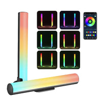 2Pcs RGB Smart LED Light Bars WiFi Control Scene Music Synchronous Lights for Room Gaming Pictures Decoration