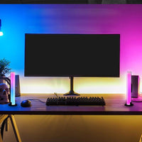 2Pcs RGB Smart LED Light Bars WiFi Control Scene Music Synchronous Lights for Room Gaming Pictures Decoration