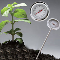 50cm Soil Thermometer Probe with Dial Compost Ground Stainless Steel Temperature Gauge Style 1