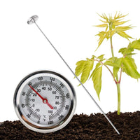 50cm Soil Thermometer Probe with Dial Compost Ground Stainless Steel Temperature Gauge Style 2