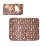 Washable Dog Pee Pads Reusable Cat Puppy Pee Training Mat Brown