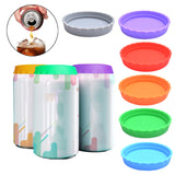 Set of 12 Pcs Silicone Soda Can Lids Reusable Pop Can Caps for Soda Beer Juice