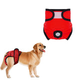 Washable Female Pet Nappy Diaper Dog Cat Physiological Pants Red