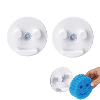 2Pcs Funny Face Sponge Holder with Suction Cup Scrub Daddy Sponge Holder for Kitchen Bathroom