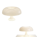 Retro LED Mushroom Table Lamp  Dimmable Desk Lamp Hotel Bedroom Decoration Beige