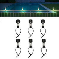 12Pcs Solar Pool Lights for Framed Above Ground Pools Outdoor Swimming Pool Enclosure Lighting Decor