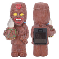 Mayan Smiling Face Solar Light Creative Garden Solar Resin Garden Decoration Light for Patio Lawn Yard Style 1