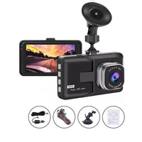 2-Channel Motion Detection Dash Cam HD Video Recorder Dashcam with Night Vision