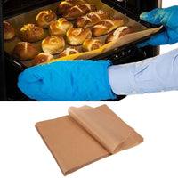 200 Pcs Unbleached Parchment Paper Non-Stick Baking Sheets for Cooking Grilling Air Fryer Steaming