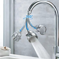 3 Modes Adjustable Long Faucet Sprayer Head 360-Degree Rotatable Kitchen Anti -Splash Tap Booster