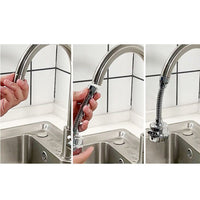 3 Modes Adjustable Long Faucet Sprayer Head 360-Degree Rotatable Kitchen Anti -Splash Tap Booster